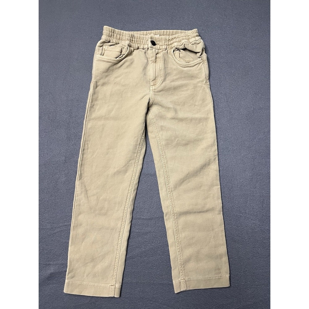 Faherty Stretch Terry Jeans Kids Size 6 Beige Tan 5 Pkt‎ Design Cotton NWOT